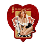 Queen Of Hearts Vintage Sign Metal Sign