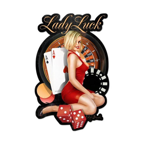 Lady-Luck-Vintage-Sign-Metal-Sign