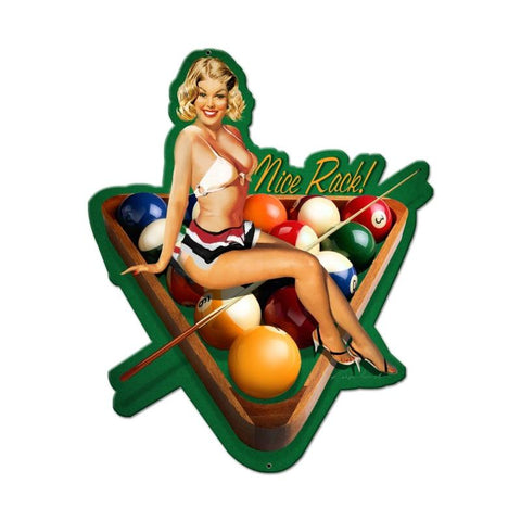 Nice Rack Vintage Sign Metal Sign