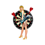 Bullseye Pinup Vintage Sign Metal Sign