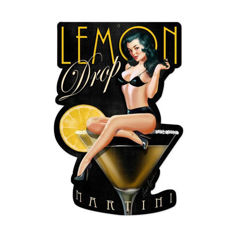 Lemon Drop Vintage Sign Metal Sign