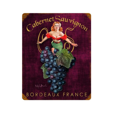 Cabernet Sauvignon Vintage Sign Metal Sign