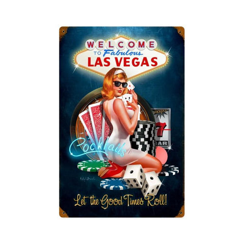 Las Vegas Good Times Vintage Sign Metal Sign