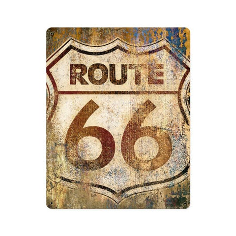 Route 66 Grunge Vintage Sign Metal Sign