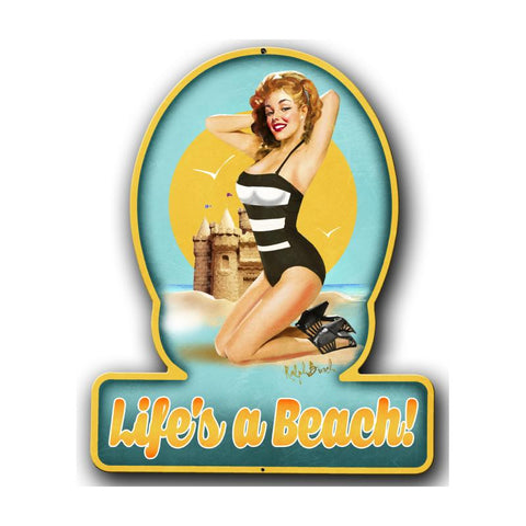 Life'S A Beach Vintage Sign Metal Sign