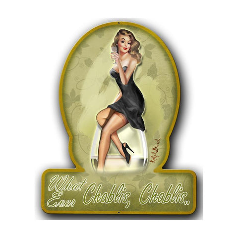 Chablis Chablis Vintage Sign Metal Sign