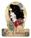 LA CATRINA HELMET Vintage Sign Metal Sign