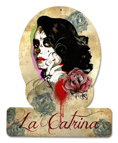 LA-CATRINA-HELMET-Vintage-Sign-Metal-Sign