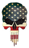 Skull Flag 3 Metal Sign