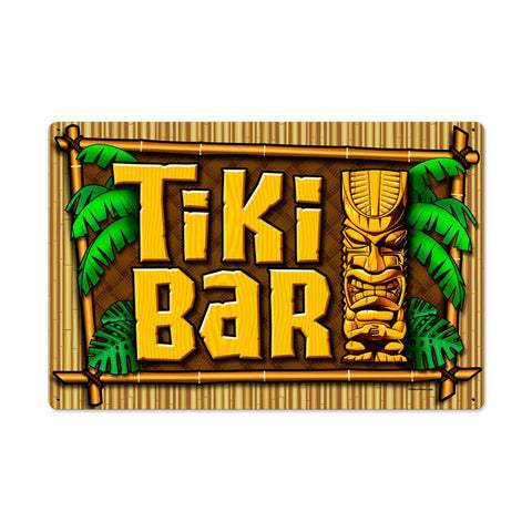 Tiki Bar Vintage Sign Metal Sign