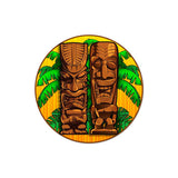 Tikis Round Vintage Sign Metal Sign