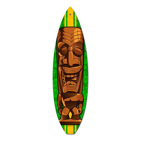 Brown Tiki Vintage Sign Metal Sign