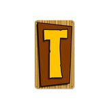 Tiki Letter T Vintage Sign Metal Sign