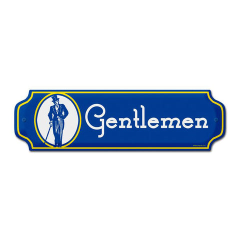 Gentlemen Vintage Sign Metal Sign