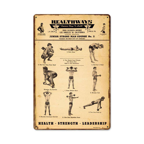 Healthways Vintage Sign Metal Sign