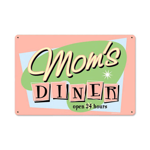Moms Diner Vintage Sign Metal Sign