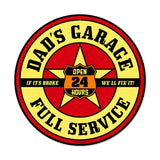 Dads Garage Vintage Sign Metal Sign