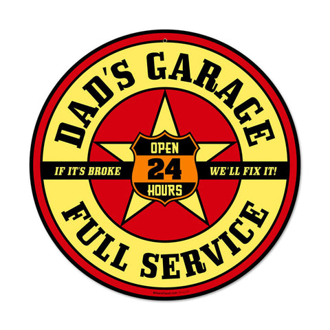 Dads Garage Vintage Sign Metal Sign
