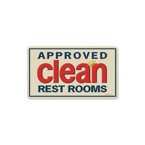 Approved-Clean-Vintage-Sign-Metal-Sign