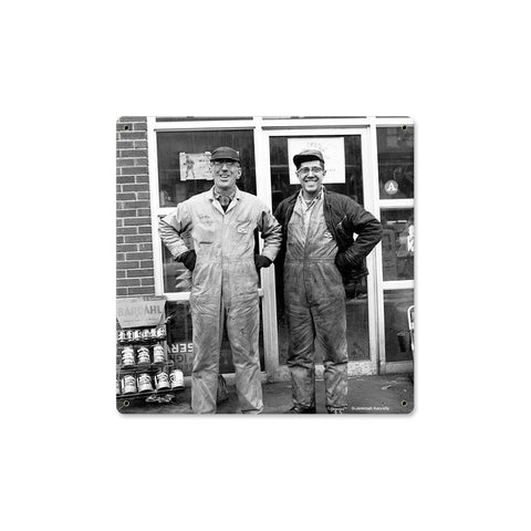 Photo-Coveralls-Vintage-Sign-Metal-Sign