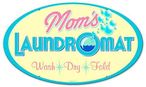 Moms Laundry Vintage Sign Metal Sign