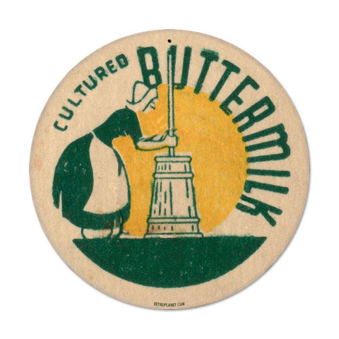 Buttermilk Vintage Sign Metal Sign
