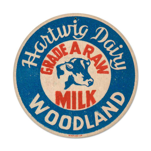 Grade A Milk Vintage Sign Metal Sign