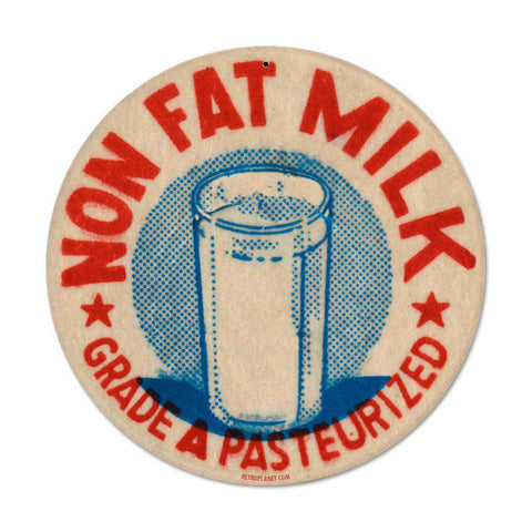 Nonfat Milk Vintage Sign Metal Sign