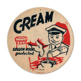 Cream Vintage Sign Metal Sign