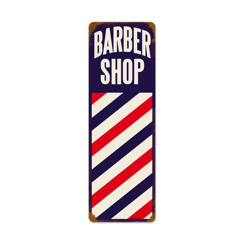 Barber Pole Vintage Sign Metal Sign