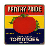 Pantry Tomatoes Vintage Sign Metal Sign
