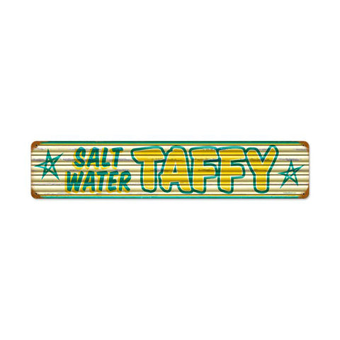 Salt Water Taffy Vintage Sign Metal Sign