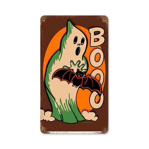 Halloween Ghost Vintage Sign Metal Sign