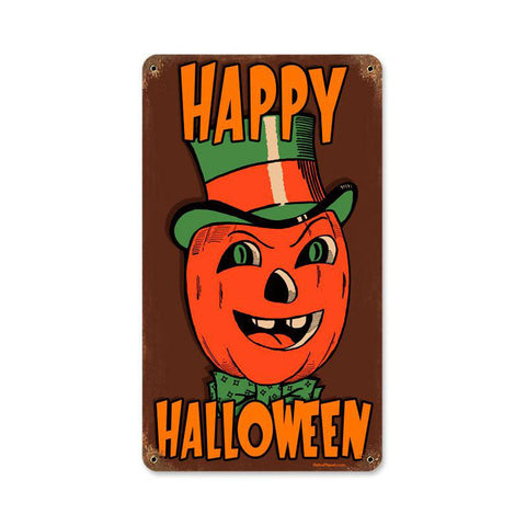 Halloween-Pumpkin-Vintage-Sign-Metal-Sign