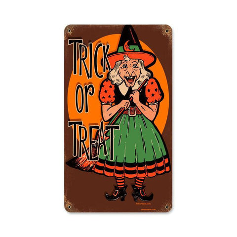 Halloween Witch Vintage Sign Metal Sign