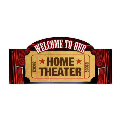 Home Theater Vintage Sign Metal Sign