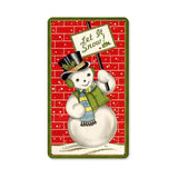 Snowman Vintage Sign Metal Sign