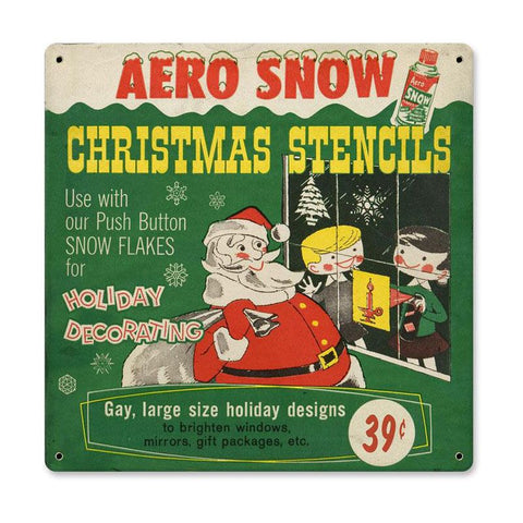 Stencils Vintage Sign Metal Sign