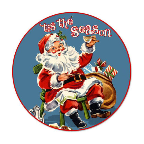 Tis The Season Vintage Sign Metal Sign