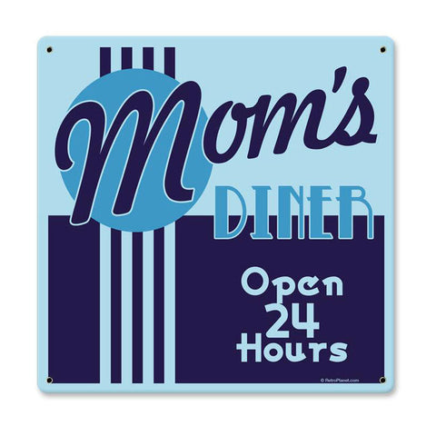Mom'S Diner Vintage Sign Metal Sign