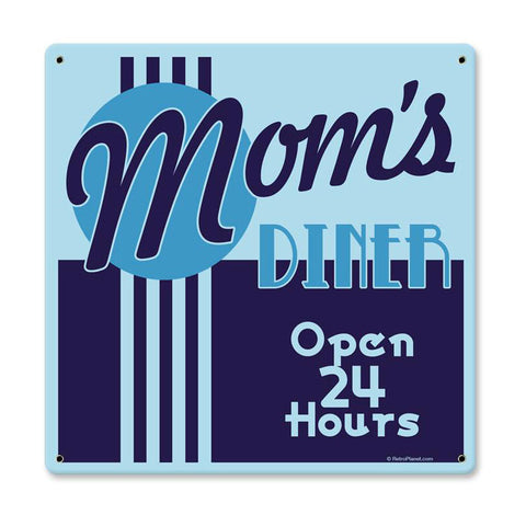Mom'S Diner Vintage Sign Metal Sign