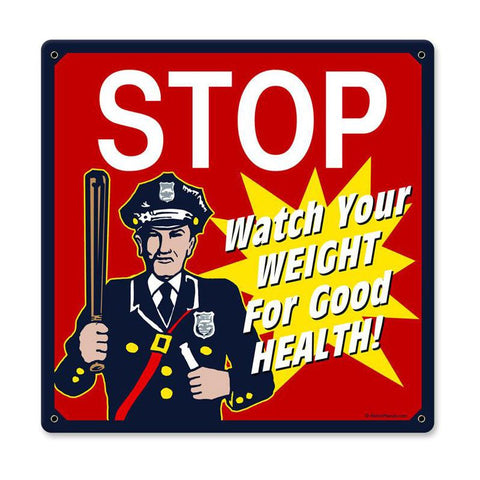 Stop Cop Vintage Sign Metal Sign