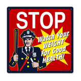 Stop Cop Vintage Sign Metal Sign
