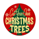 Christmas Trees Vintage Sign Metal Sign