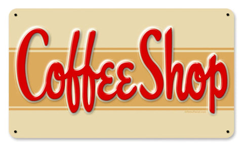 Coffee Shop Metal Sign
