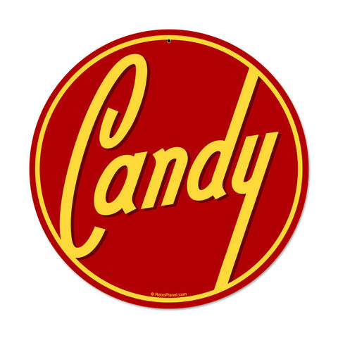 Candy Vintage Sign Metal Sign