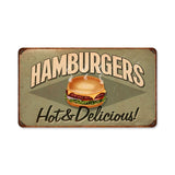 Hamburgers Vintage Sign Metal Sign