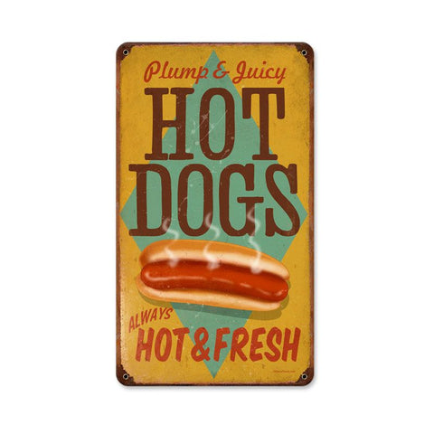 Hot Dogs Vintage Sign Metal Sign