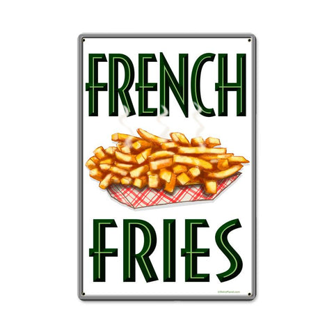 French Fries Vintage Sign Metal Sign