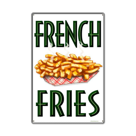 French Fries Vintage Sign Metal Sign